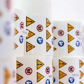 Folienschilder als Rollenware